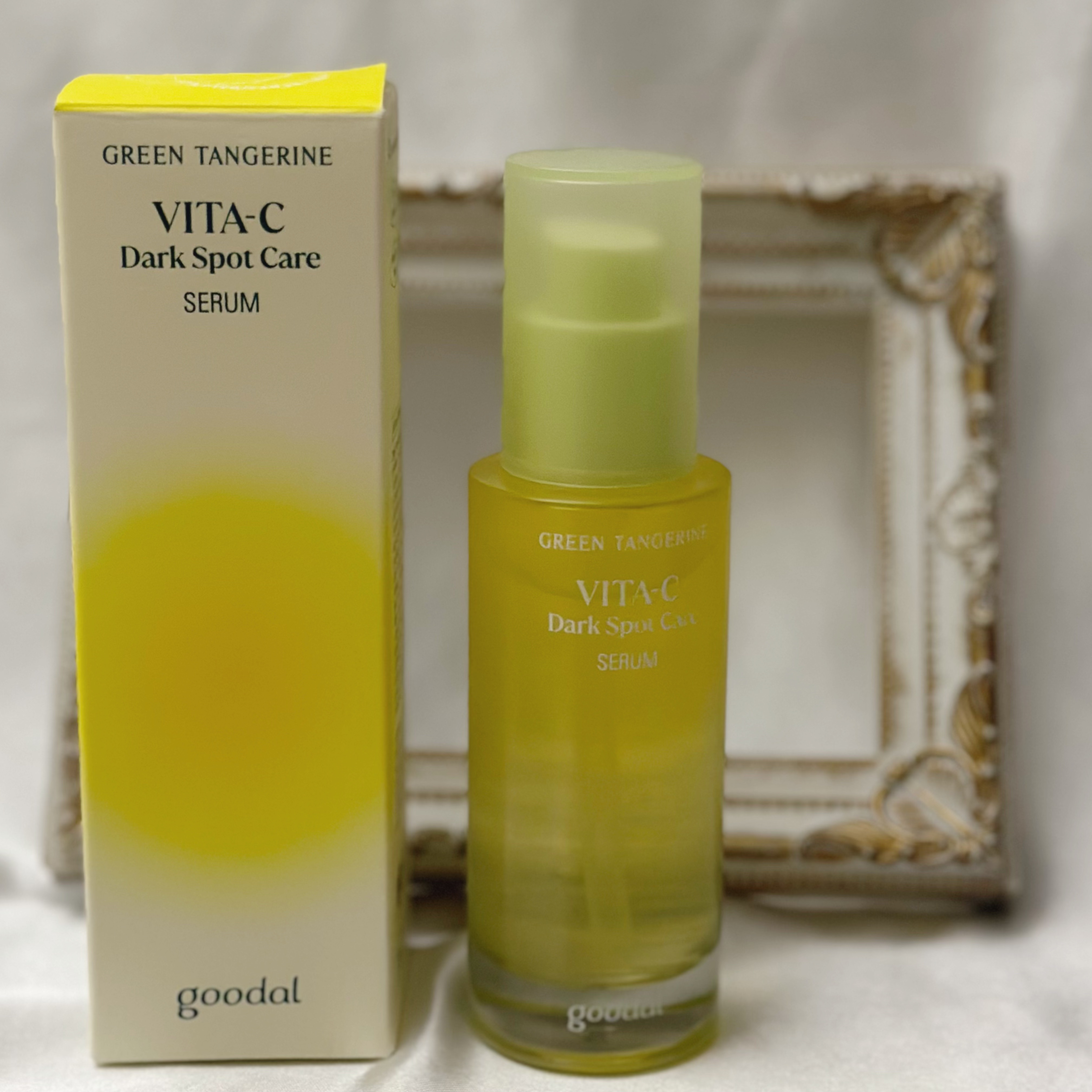 グリーンタンジェリン ビタC ダークスポットケアセラム/goodal/美容液を使ったクチコミ（3枚目）