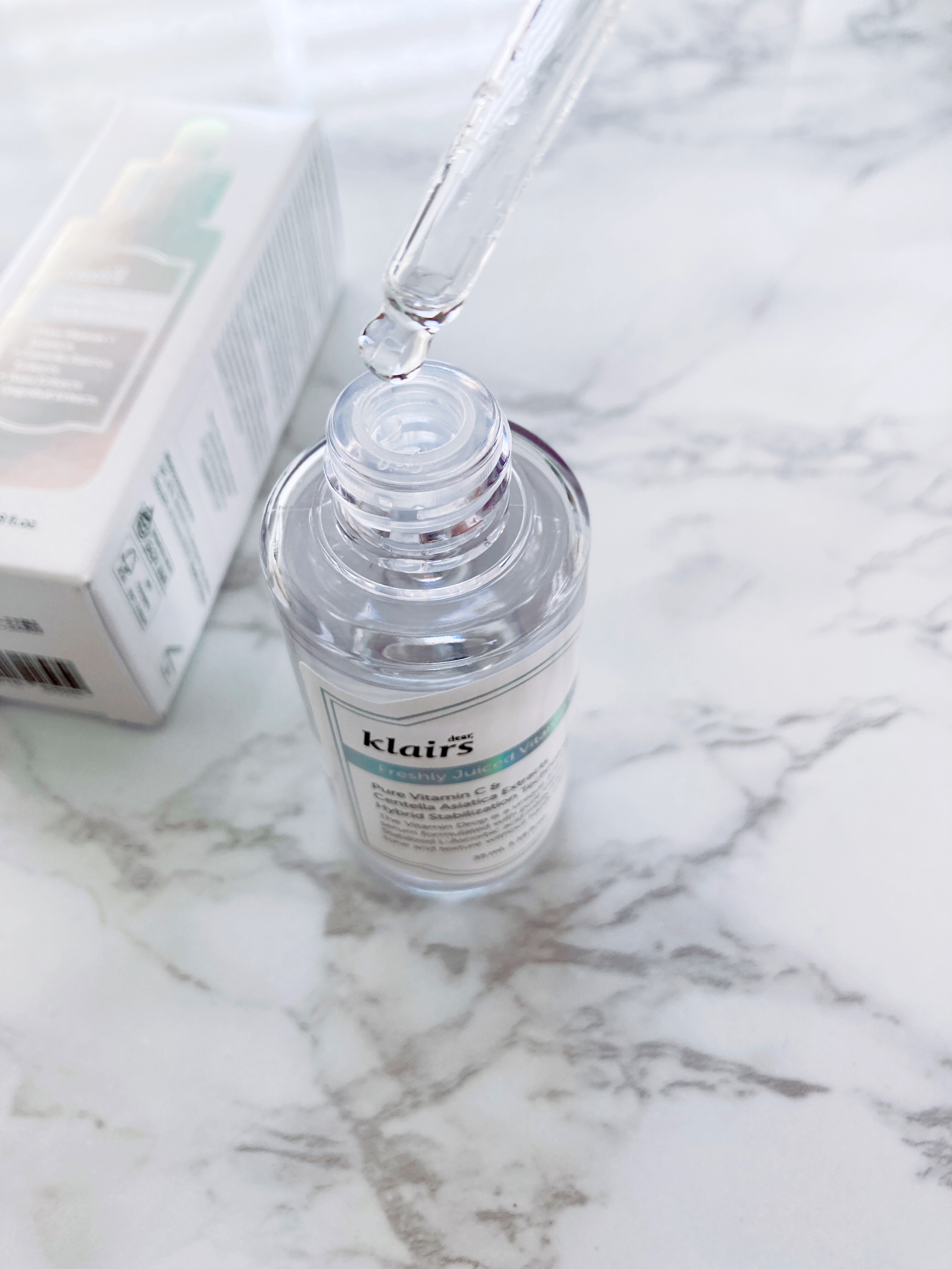 フレッシュリージュースドビタミンドロップ(35ml)/Klairs/美容液を使ったクチコミ（2枚目）