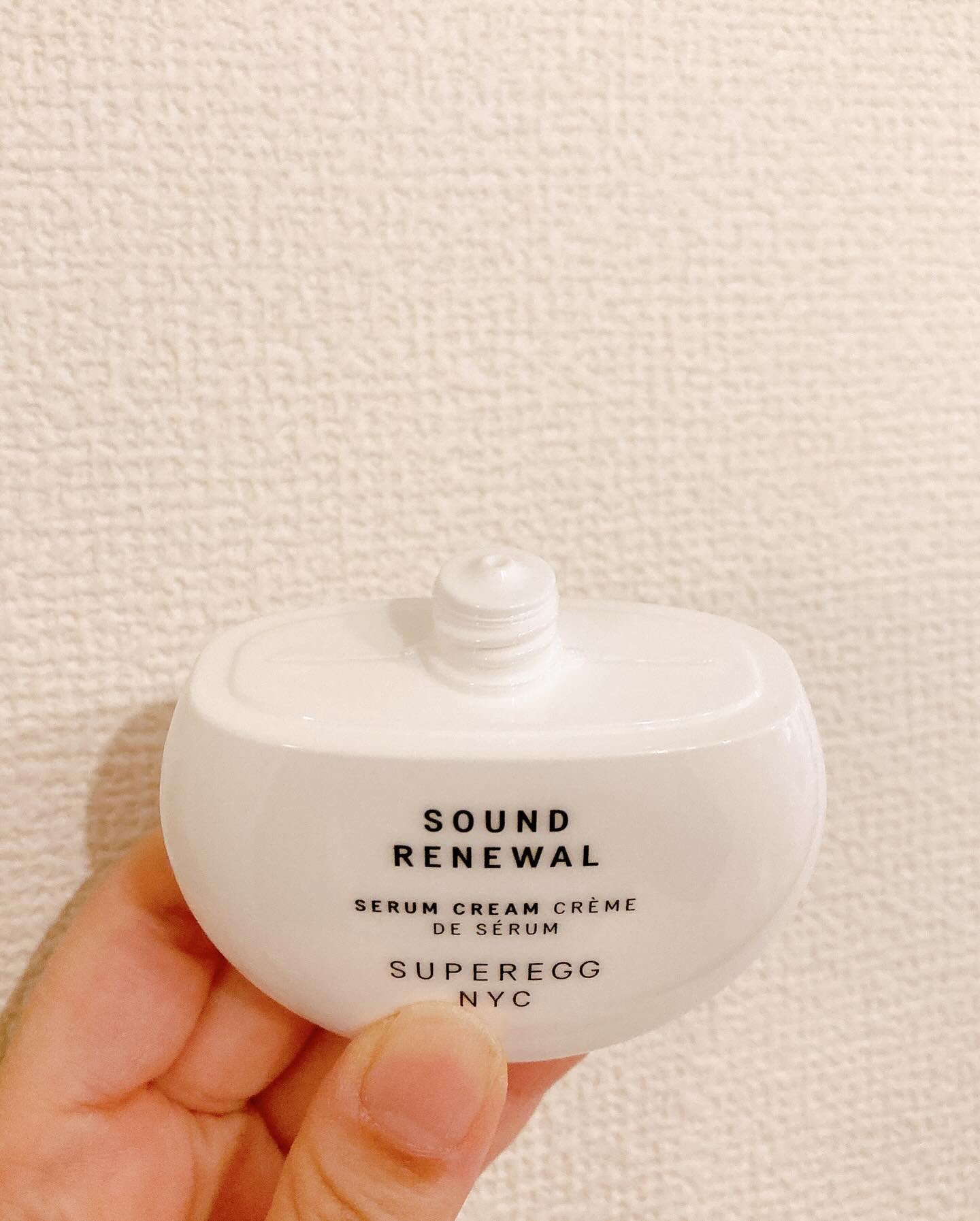 サウンド リニューアル セラムクリーム/SUPEREGG /フェイスクリームを使ったクチコミ（3枚目）