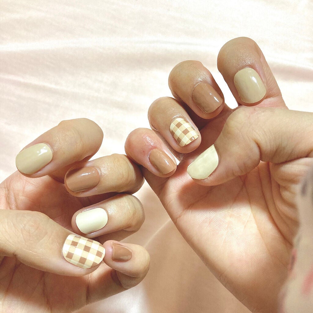 セミキュアジェルネイル(ハンド)/ohora/ネイルシールを使ったクチコミ(2枚目)