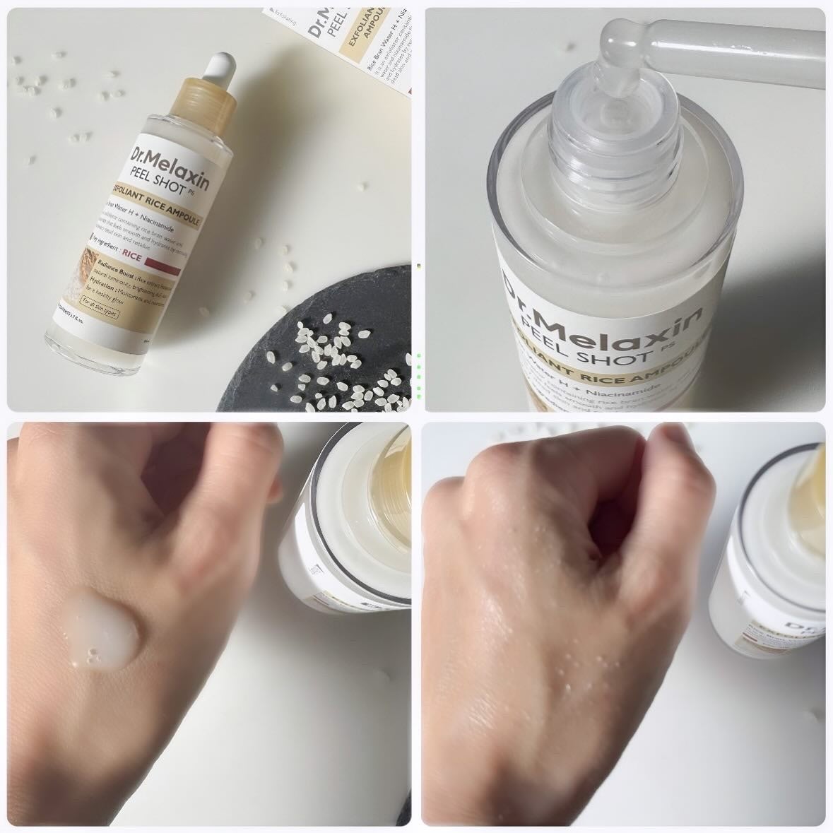 白米ピールショットゴマージュアンプル/Dr.Melaxin/美容液を使ったクチコミ(2枚目)