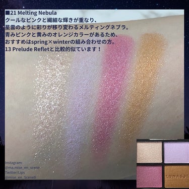 アイカラーレーション 21 Melting Nebula/LUNASOL/アイシャドウパレットを使ったクチコミ（2枚目）