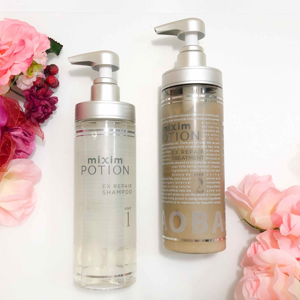 リペアシャンプー/ヘアトリートメント/mixim POTION/シャンプー・コンディショナーを使ったクチコミ(1枚目)
