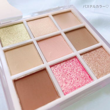 ごんす@YouTube始めました on LIPS 「《ミルク9色アイシャドウ》Qoo10500円以下アイシャドウ♥..」（2枚目）