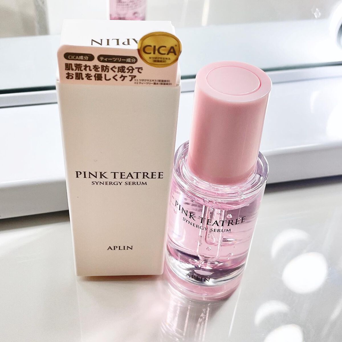 ピンクティーツリーシナジーセラム/APLIN/美容液を使ったクチコミ（1枚目）