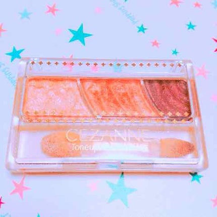トーンアップアイシャドウ/CEZANNE/アイシャドウパレットを使ったクチコミ(1枚目)