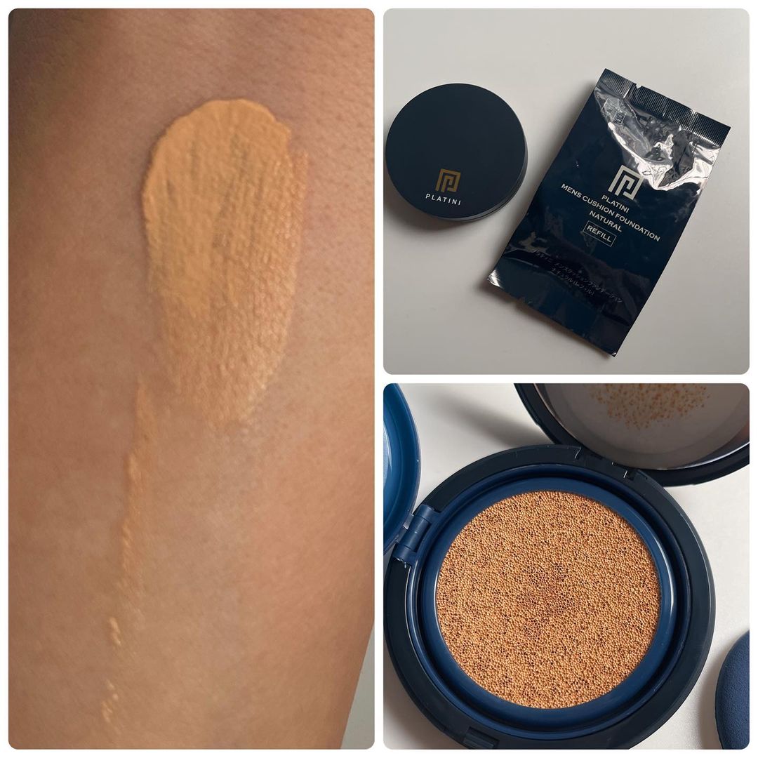 MENS CUSHION FOUNDATION/PLATINI/クッションファンデーションを使ったクチコミ（2枚目）