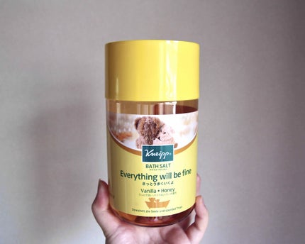 クナイプ バスソルト バニラ&ハニーの香り/クナイプ/無機塩系入浴剤を使ったクチコミ(1枚目)