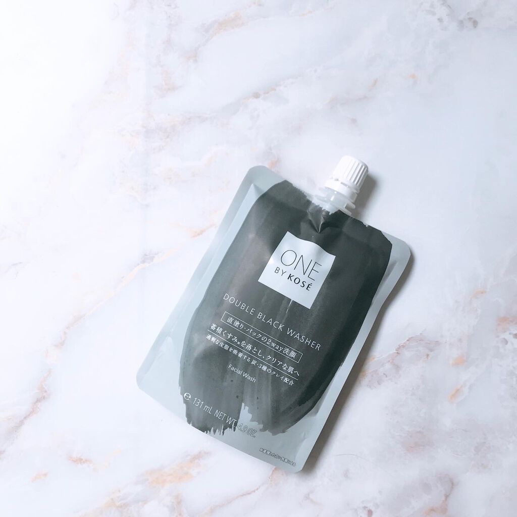 ダブル ブラック ウォッシャー/ONE BY KOSE/その他洗顔料を使ったクチコミ（1枚目）