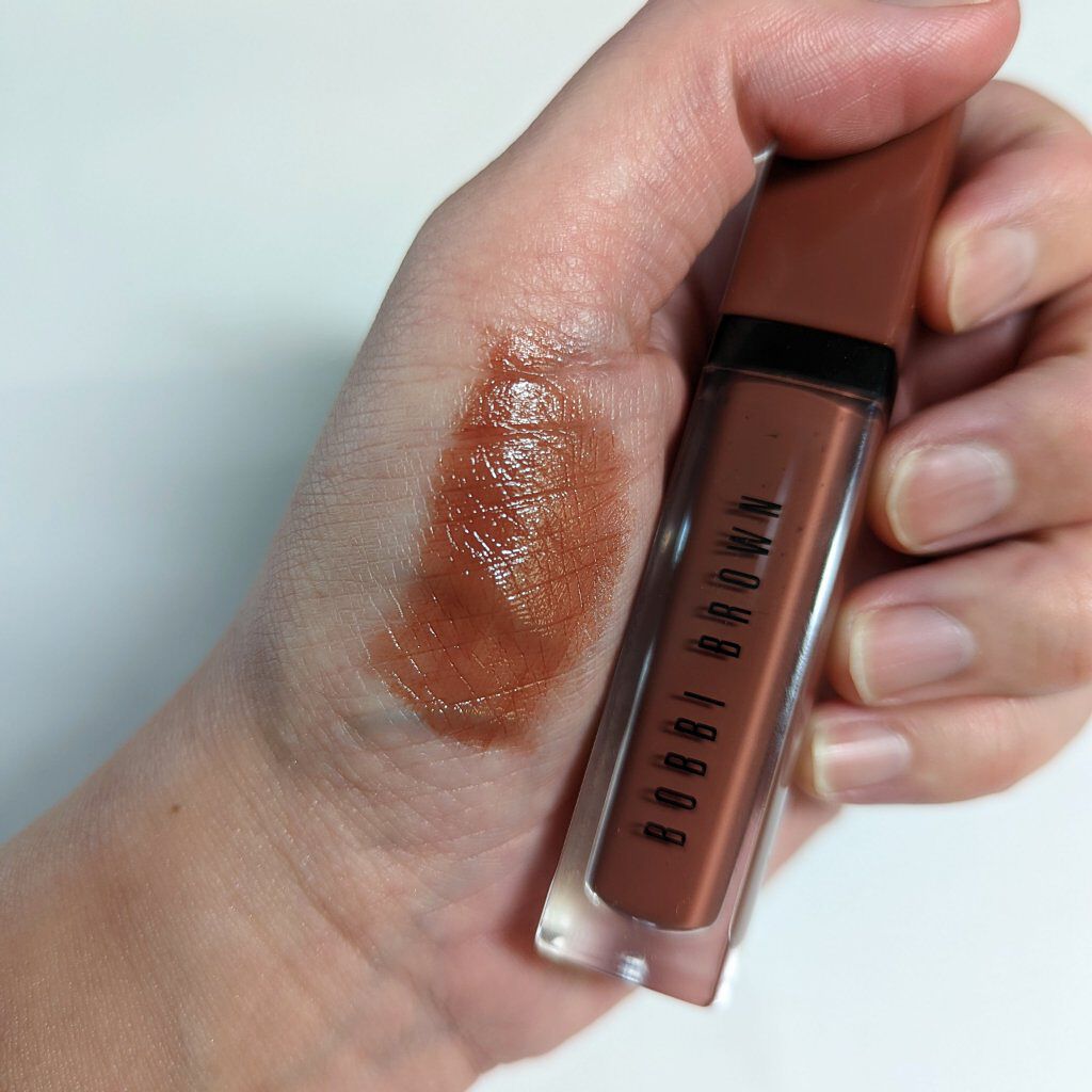 クラッシュド リキッド リップ 07 オートココア/BOBBI BROWN/口紅を使ったクチコミ（2枚目）
