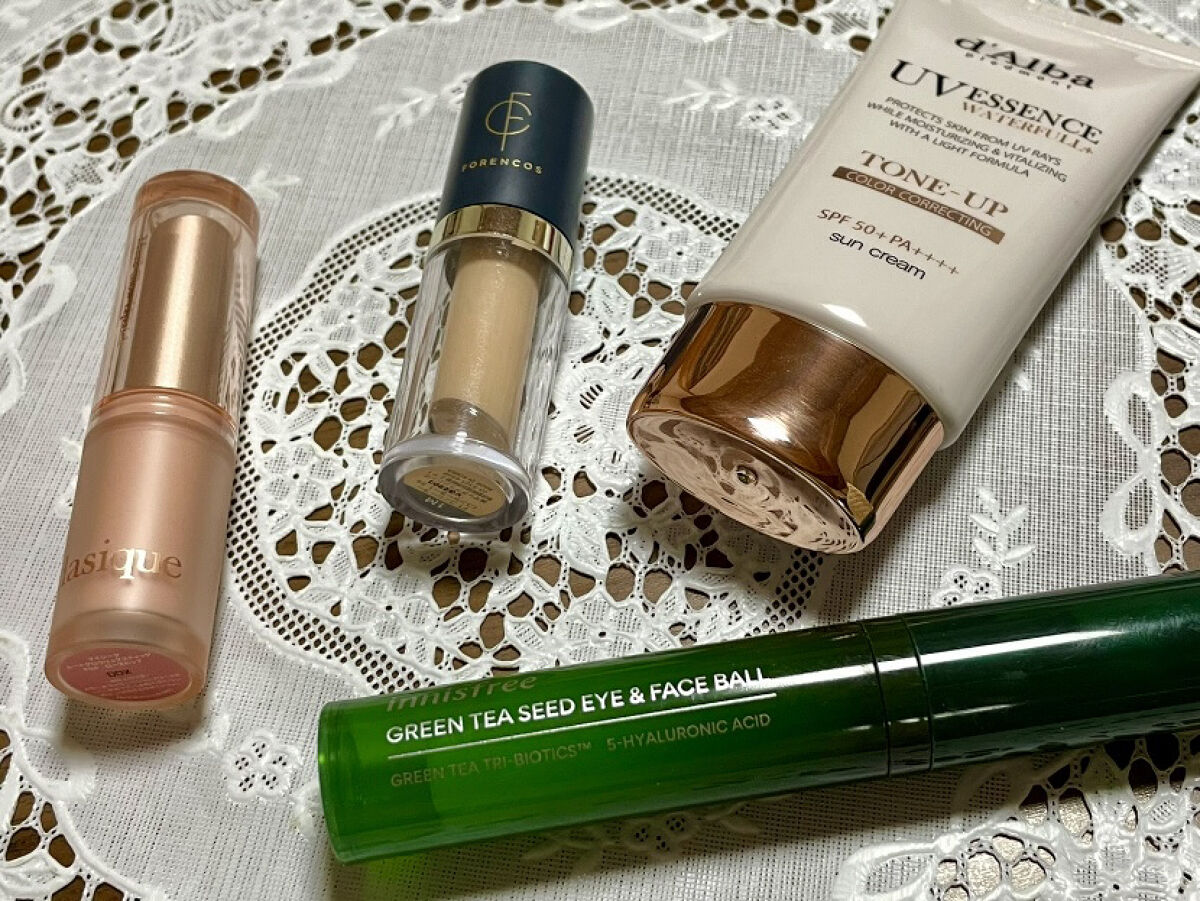 グリーンティーシード モイスト アイ＆フェイスボール/innisfree/美容液を使ったクチコミ（2枚目）