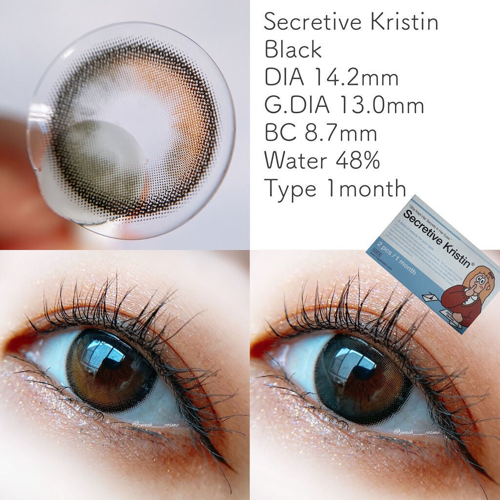 Secretive Kristen/Hapa kristin/カラーコンタクトレンズを使ったクチコミ(5枚目)
