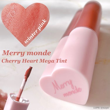 Merrymonde
チェリーハート メガティント

色:winter pink

ℹ️BeautiTopping様から以前頂いたものです

コーラルピンクぽいカラーで明るめの色です
容器かわいいけど写
