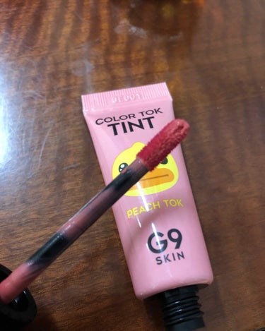 G9SKIN COLOR TOK TINTのクチコミ「

半年、一年前位に新大久保でワゴンセール
しててめちゃくちゃ安くて飛び付いて
買ったG9スキ.....」（2枚目）