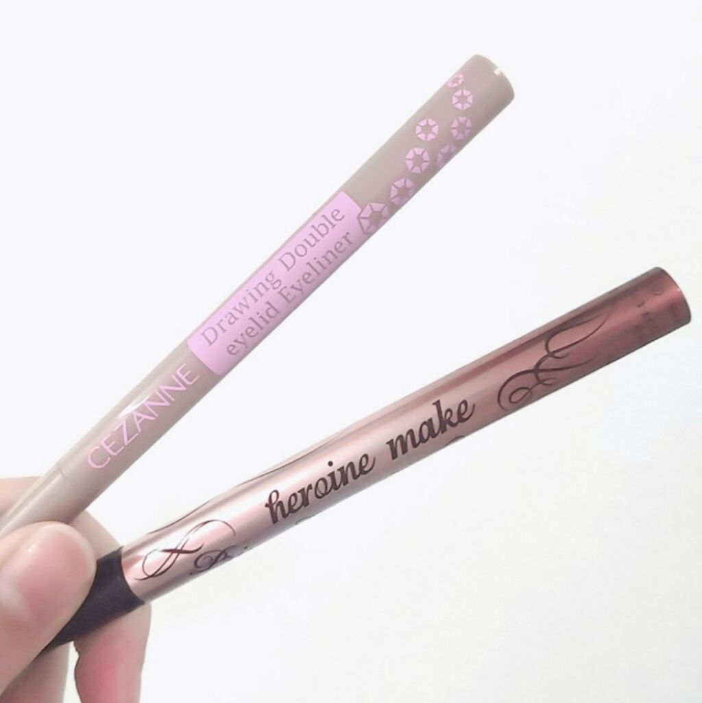 描くふたえアイライナー/CEZANNE/リキッドアイライナーを使ったクチコミ（3枚目）