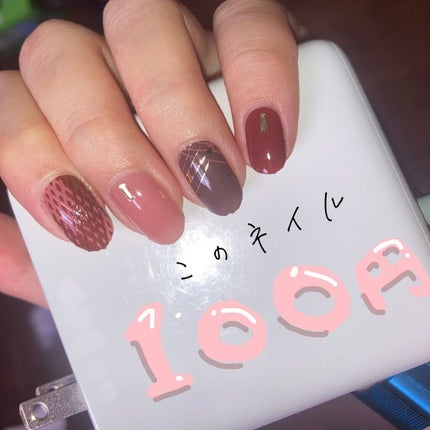 DAISO×紗々 UV GEL ネイルシール/DAISO/ネイルシールを使ったクチコミ(1枚目)