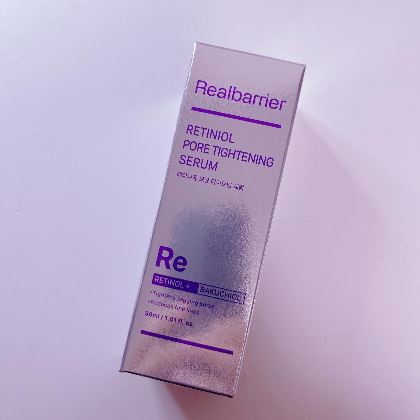 レチ二オールポアタイトニングセラム/Real Barrier/美容液を使ったクチコミ（3枚目）