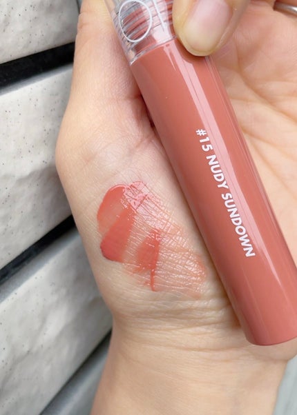 グラスティングウォーターティント/rom&nd/リップティントを使ったクチコミ(3枚目)