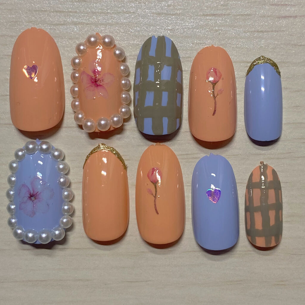 しずくネイルシール/キャンドゥ/ネイルシールを使ったクチコミ（2枚目）