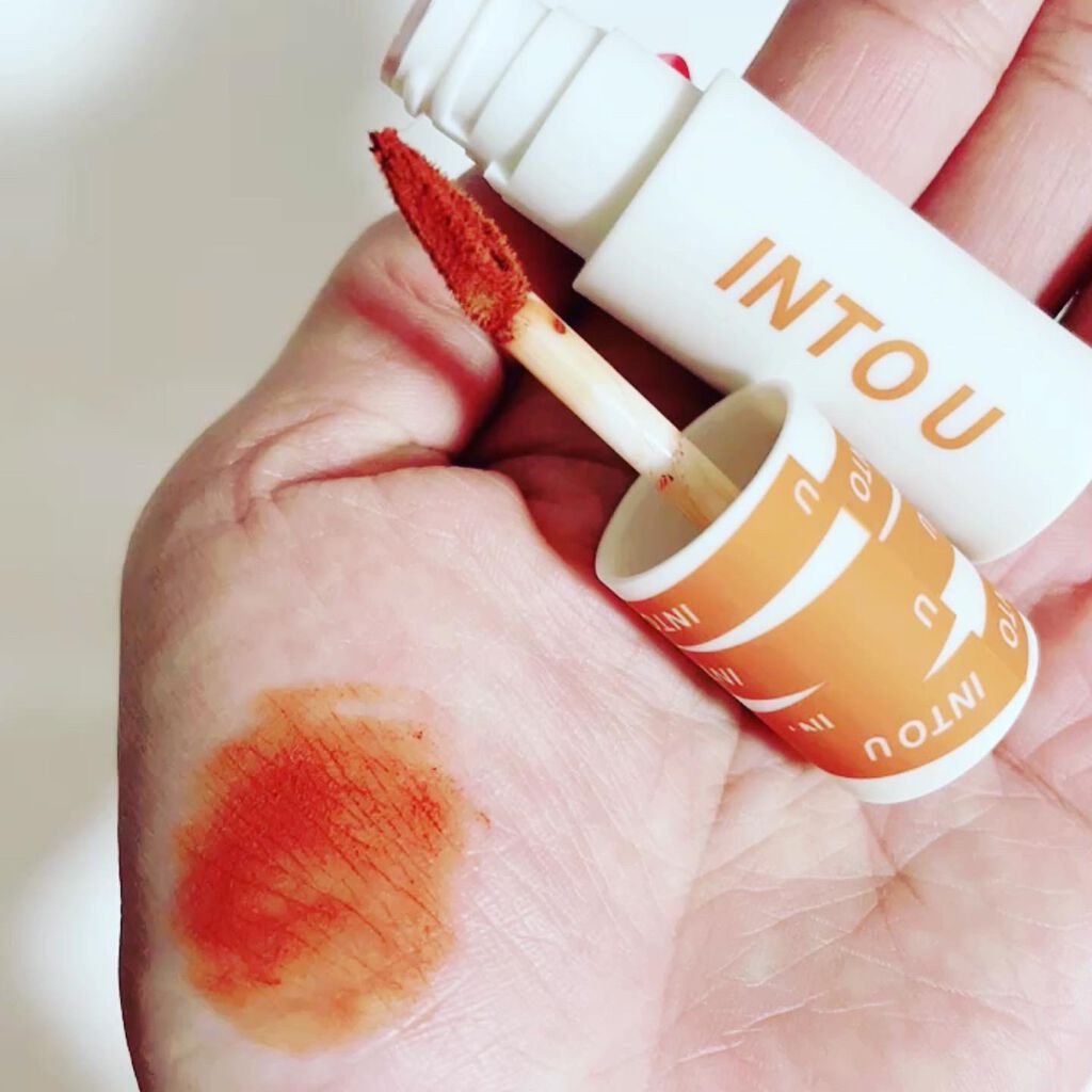 スーパーマットリップ&チークマッド/INTO U/口紅を使ったクチコミ(1枚目)
