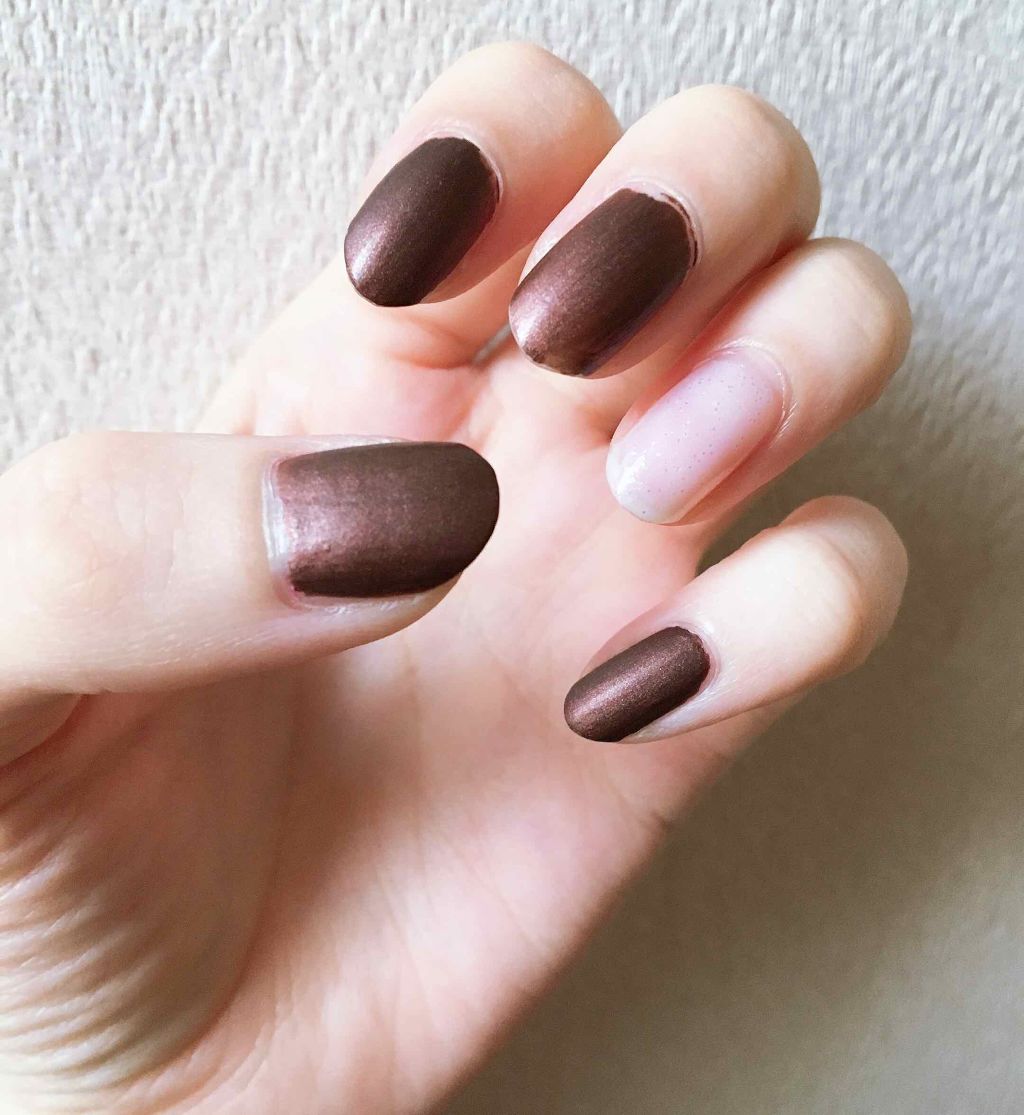 ATマットネイルエナメル/セリア/マニキュアを使ったクチコミ(3枚目)