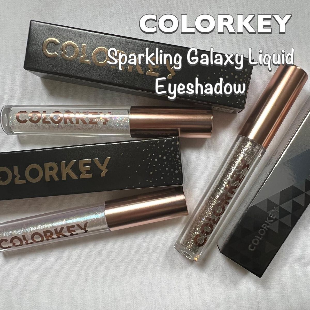 スパークリングギャラクシーリキッドアイシャドウ/COLORKEY/リキッドアイシャドウを使ったクチコミ（1枚目）