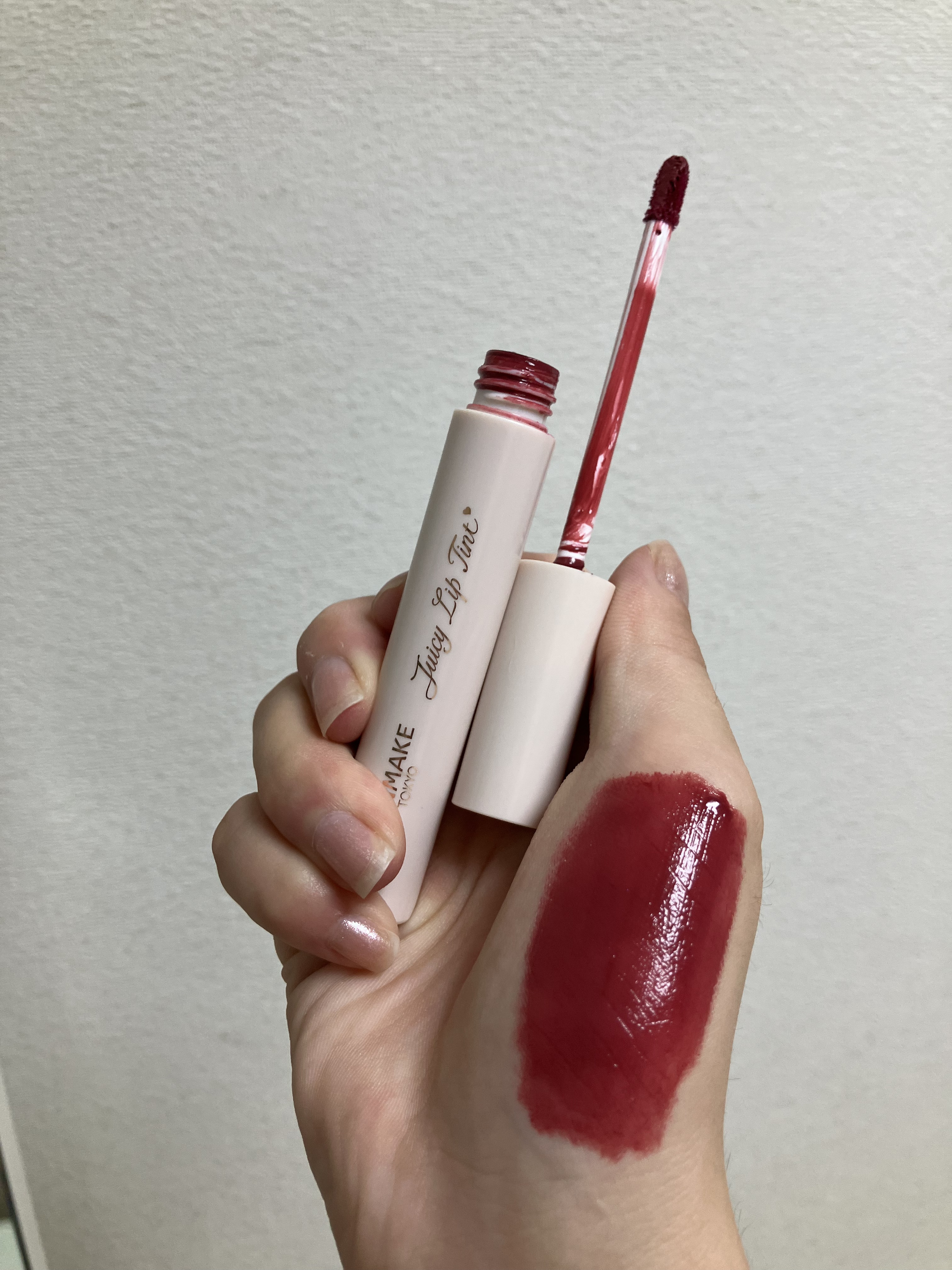 ジューシーリップティント/キャンメイク/口紅を使ったクチコミ（2枚目）