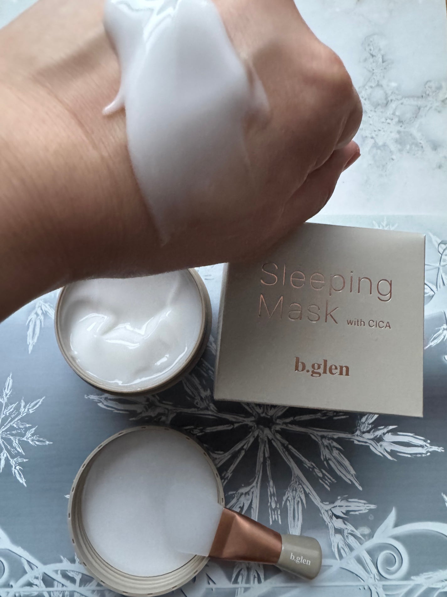 スリーピングマスク with CICA/b.glen/フェイスクリームを使ったクチコミ(3枚目)