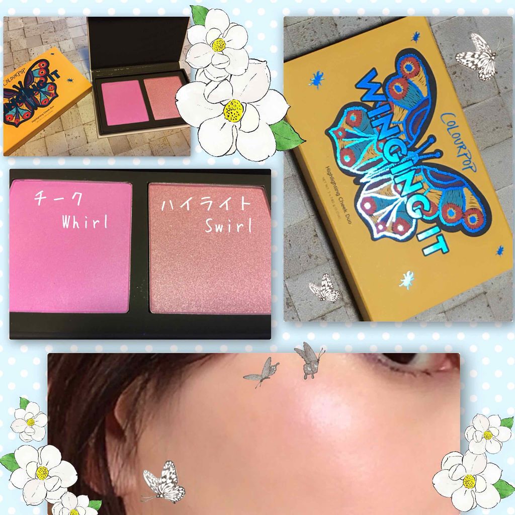 ハイライトチークデュオ/ColourPop/パウダーチークを使ったクチコミ(1枚目)