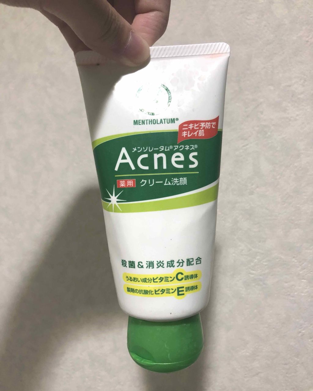 薬用クリーム洗顔/メンソレータム アクネス/洗顔フォームを使ったクチコミ(2枚目)