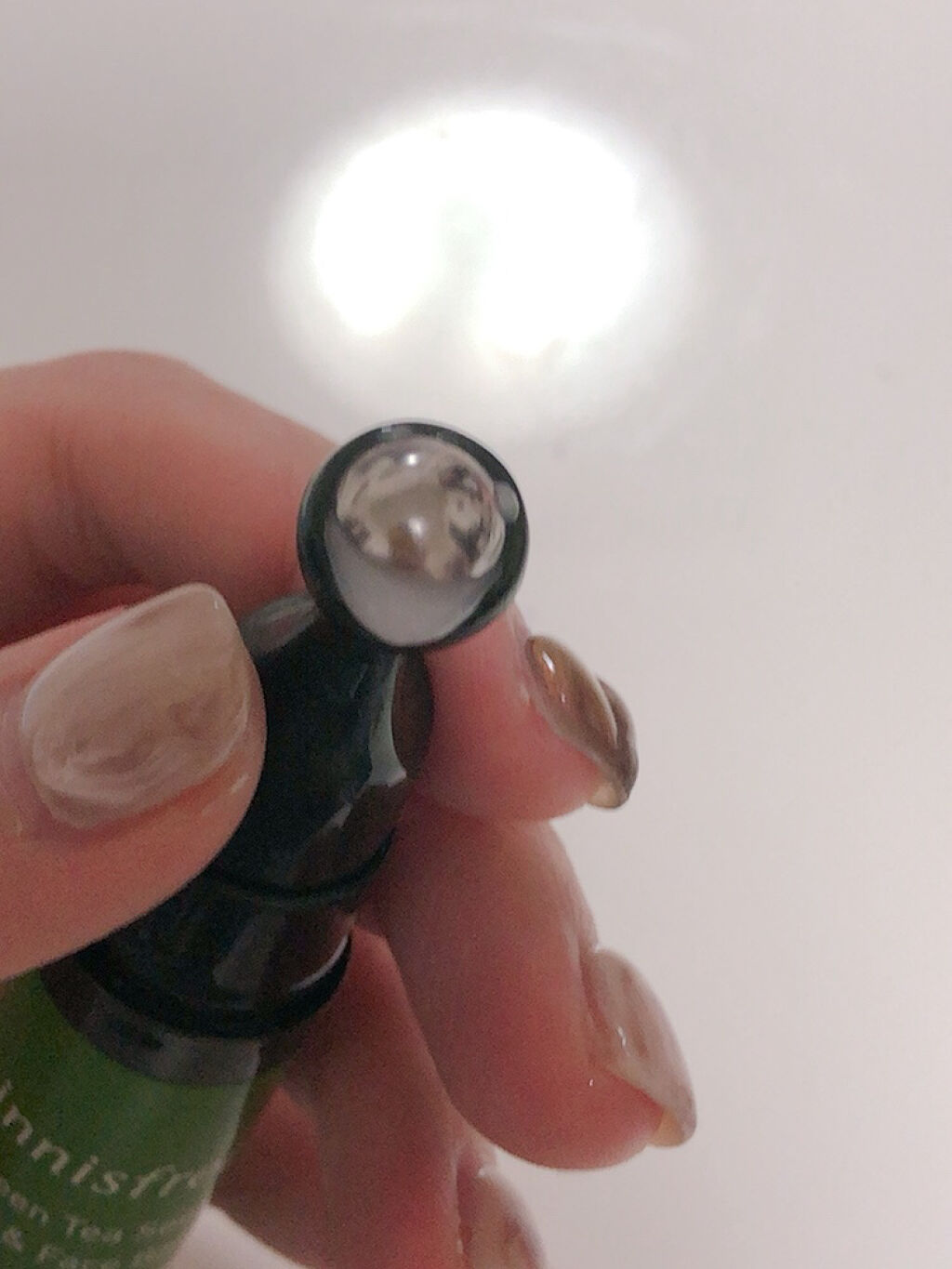 グリーンティーシード アイ＆フェイスボール/innisfree/美容液を使ったクチコミ（3枚目）