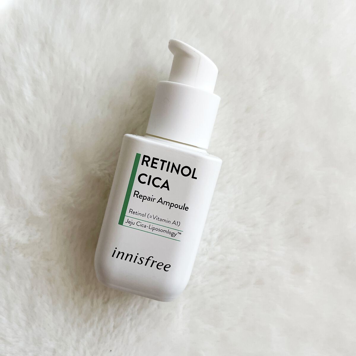 ◇innisfree レチノール シカ リペア アンプル 30ml

✓ウォータリー処方で馴染みやすい
✓ノンコメドジェニックテスト済み
✓動物性原材料、鉱物油、ポリアクリルアミド、香料、イミダゾリジニルウレア、トリエタノールアミン、合成色