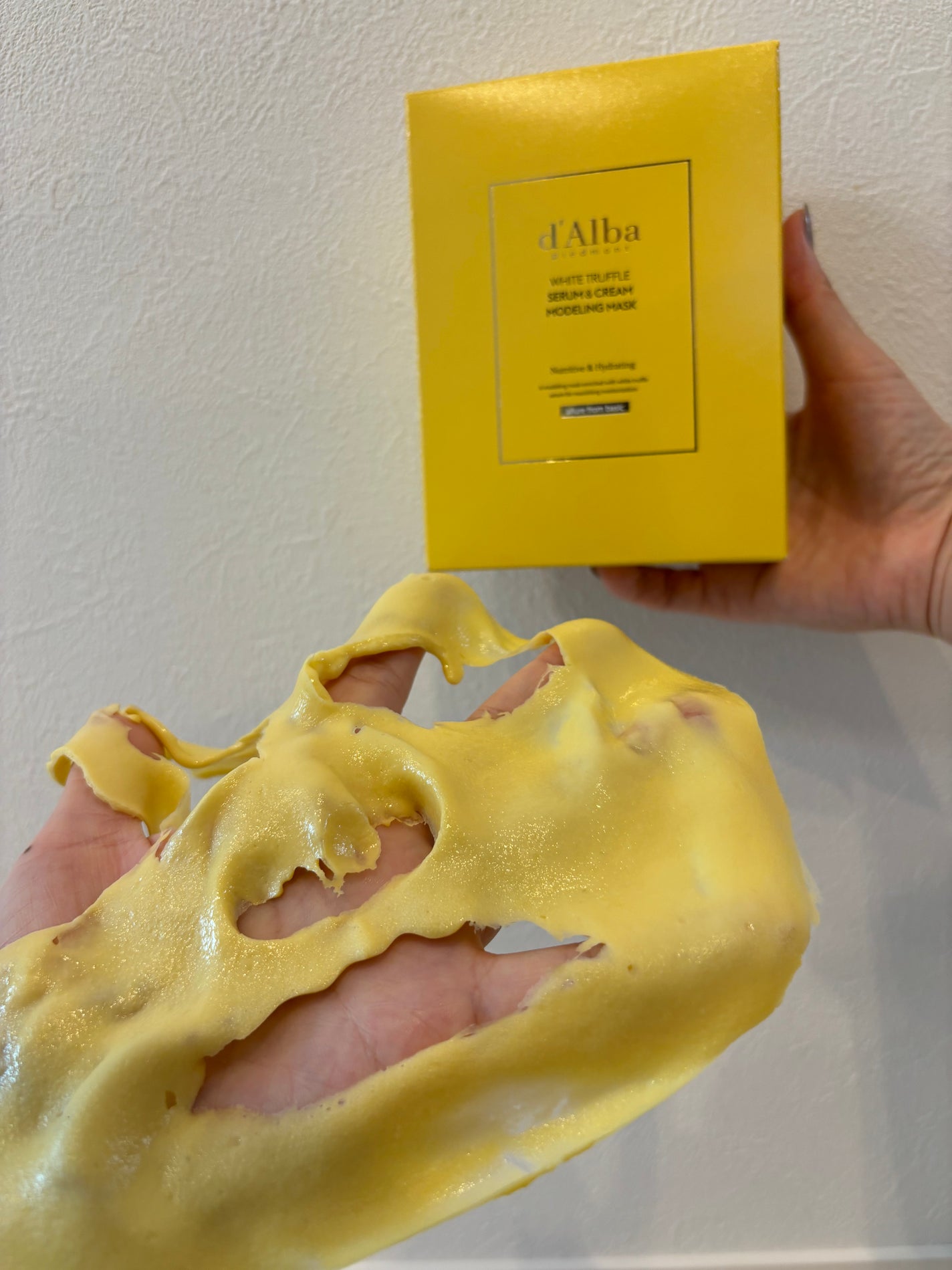 WHITE TRUFFLE SERUM & CREAM MODELING MASK/ダルバ/その他スキンケアを使ったクチコミ(5枚目)
