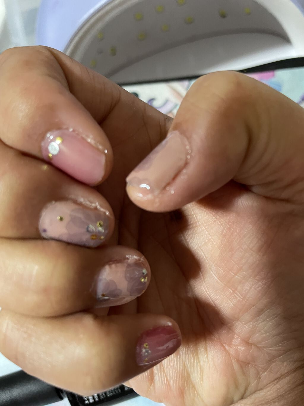 ネイルシール/Qoo10/ネイルシールを使ったクチコミ（3枚目）