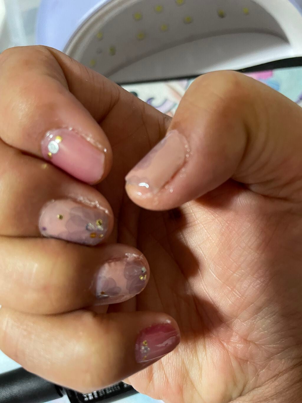 ネイルシール/Qoo10/ネイルシールを使ったクチコミ(3枚目)