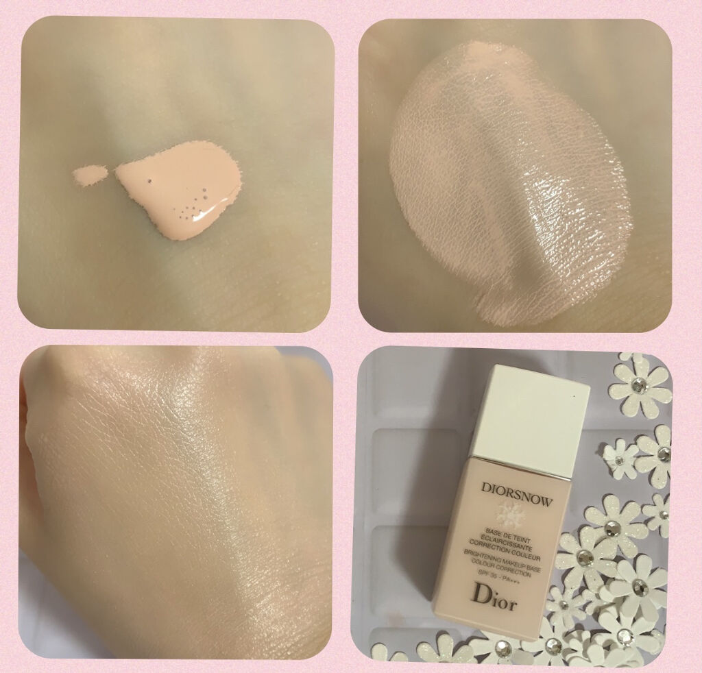【旧】スノー メイクアップ ベース UV35 SPF35／PA+++ ローズ シェード/Dior/化粧下地を使ったクチコミ（3枚目）