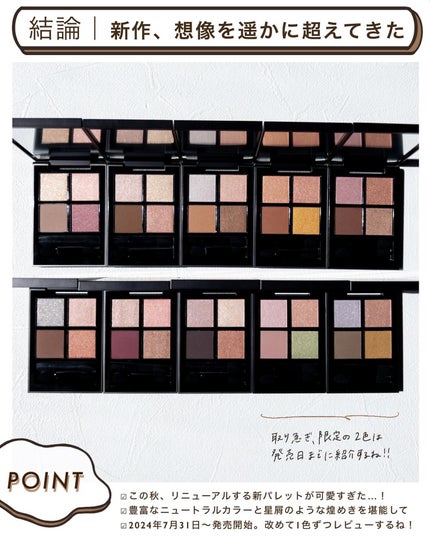 THREE スターゲージング アイシャドウクアッド/THREE/アイシャドウパレットを使ったクチコミ(9枚目)