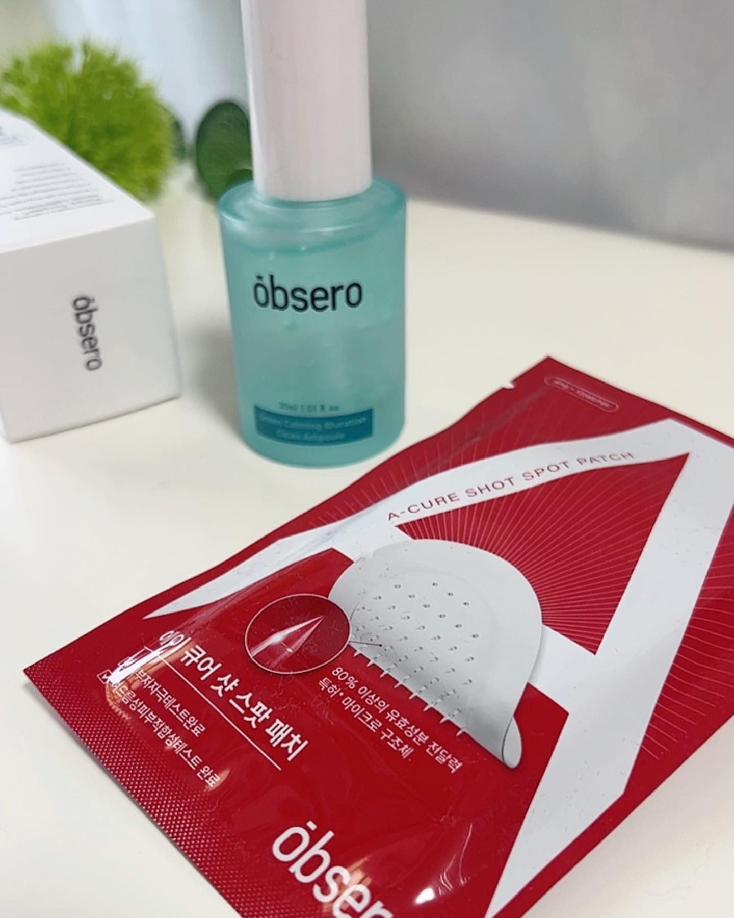 グリーンカーミングブルーレーションクリーンアンプル/obsero/美容液を使ったクチコミ（1枚目）