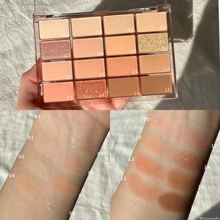 ソフトブラーリングアイパレット/wakemake/アイシャドウパレットを使ったクチコミ(2枚目)