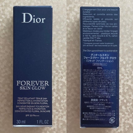 ディオールスキン フォーエヴァー フルイド グロウ/Dior/リキッドファンデーションを使ったクチコミ(2枚目)