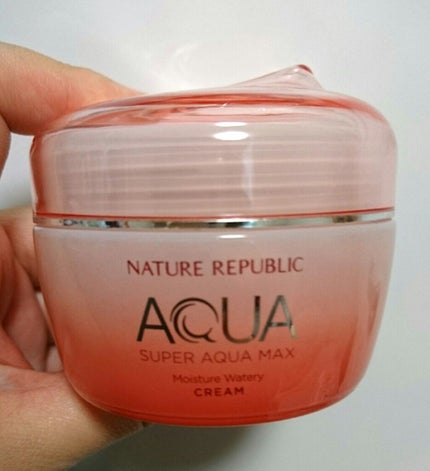 スーパーアクアマックス水分クリーム/ネイチャーリパブリック/フェイスクリームを使ったクチコミ(1枚目)