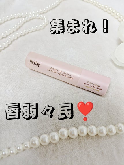 リップバーム;リーブビハインド/Huxley/リップバームを使ったクチコミ(1枚目)