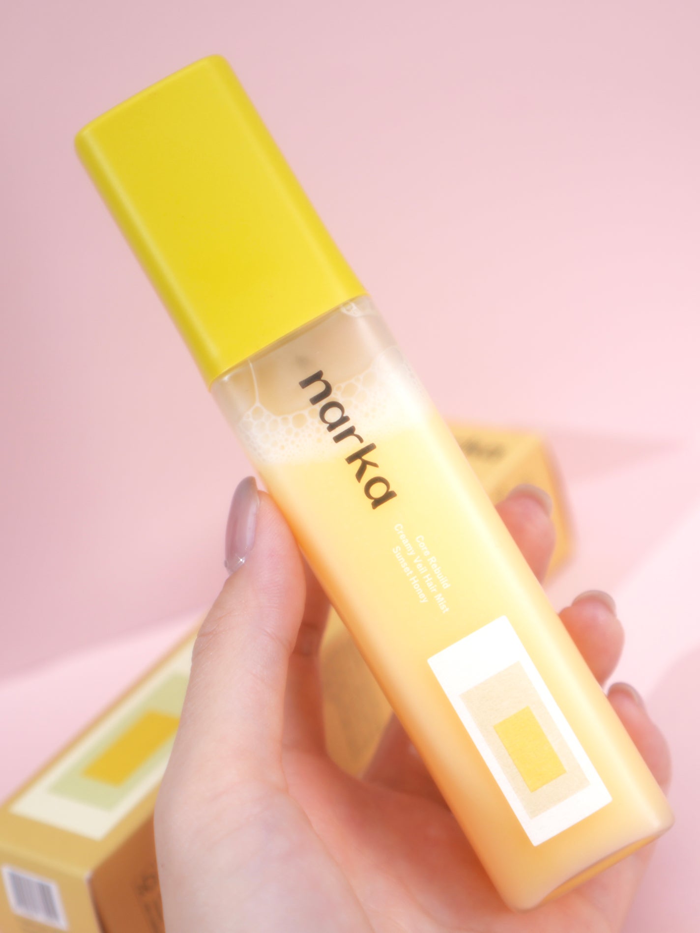 クリーミーベールヘアミスト サンセットハニー/narka/ヘアミストを使ったクチコミ(4枚目)