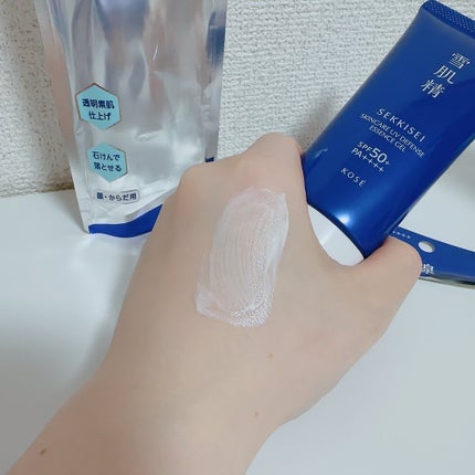 クリアウェルネス UVエッセンスジェル/雪肌精/日焼け止めジェルを使ったクチコミ(4枚目)