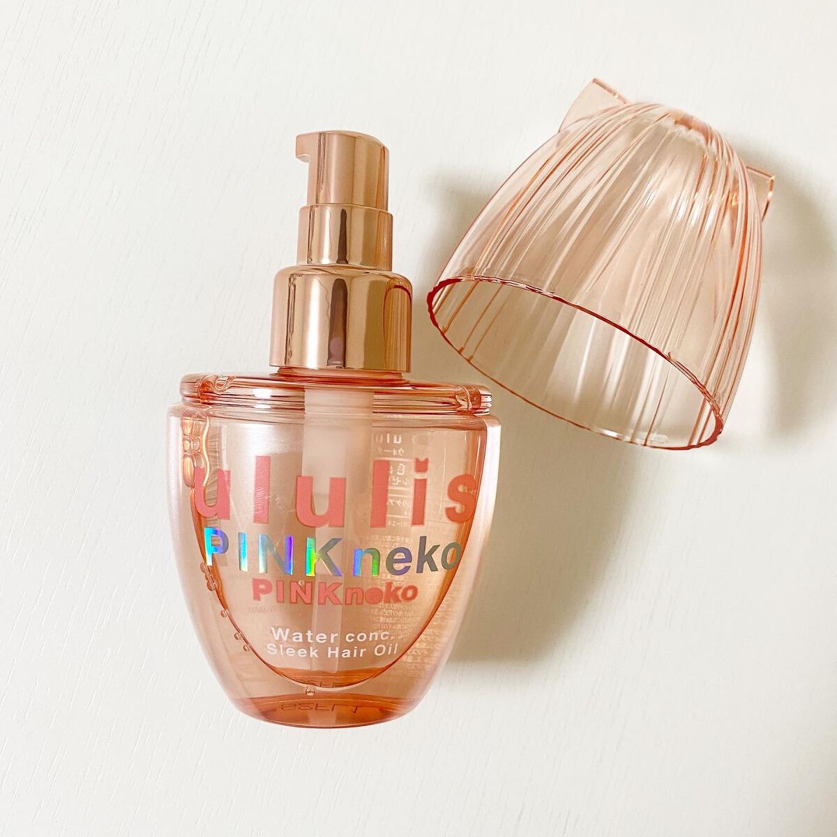 ululis ウルリス ピンクネコ  ウォーターコンク スリーク ヘアオイルのクチコミ「『ウルリス ピンクネコ ウォーターコンク スリーク ヘアオイル』
.
インナードライ髪の水分量.....」（2枚目）