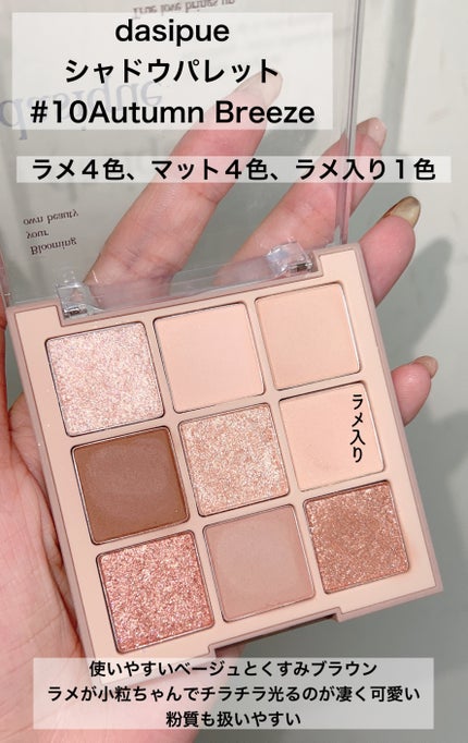 シャドウパレット/dasique/アイシャドウパレットを使ったクチコミ(2枚目)