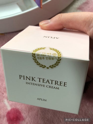 APLIN ピンクティーツリークリームのクチコミ「さっき届きました‹‹\( ´∇` )/››〜♪

Qoo10のメガ割で買った

APLIN 
.....」（2枚目）