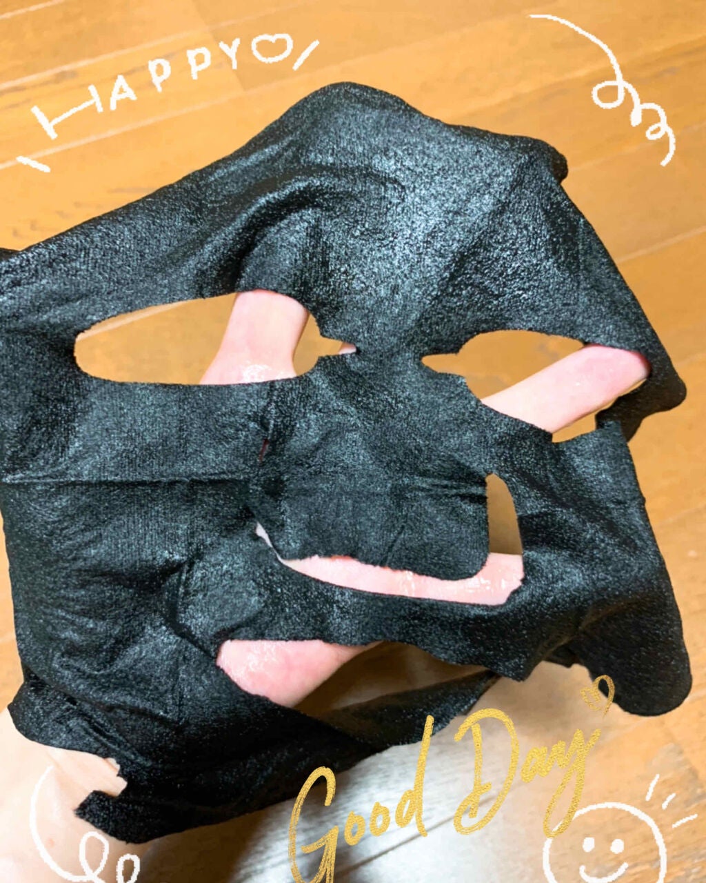 ピュアブラック アクアモイスチャー シートマスク/ALFACE+/シートマスク・パックを使ったクチコミ(2枚目)