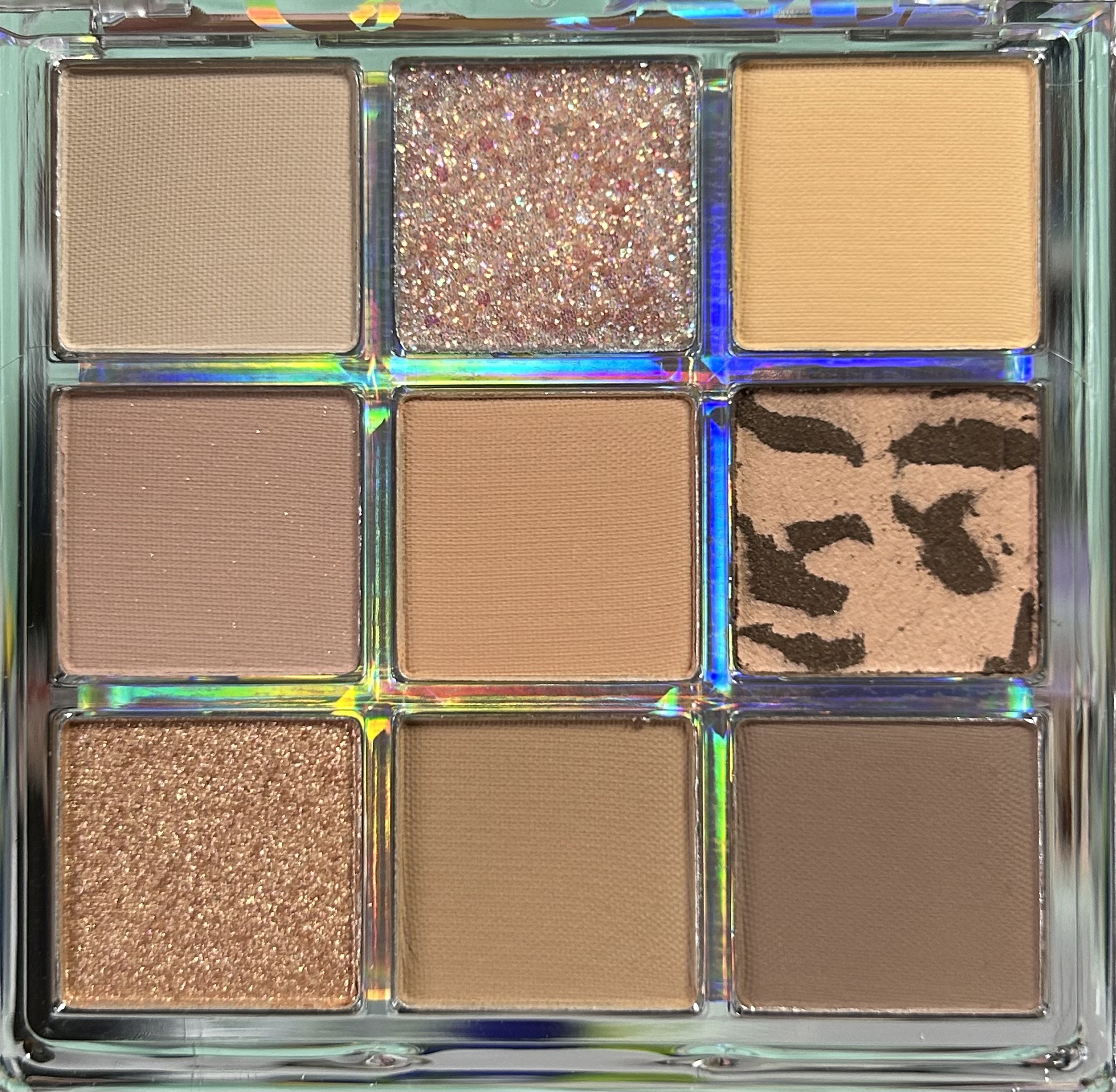 クォーツ 9色アイシャドウパレット(ドリームランドアイシャドウ) J16 アーモンドミルクティー/ZEESEA/アイシャドウパレットを使ったクチコミ（2枚目）