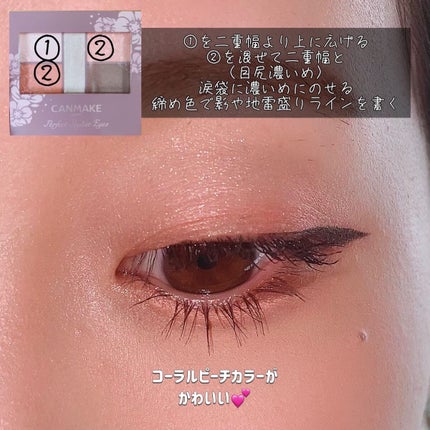 パーフェクトスタイリストアイズ/キャンメイク/アイシャドウパレットを使ったクチコミ(3枚目)